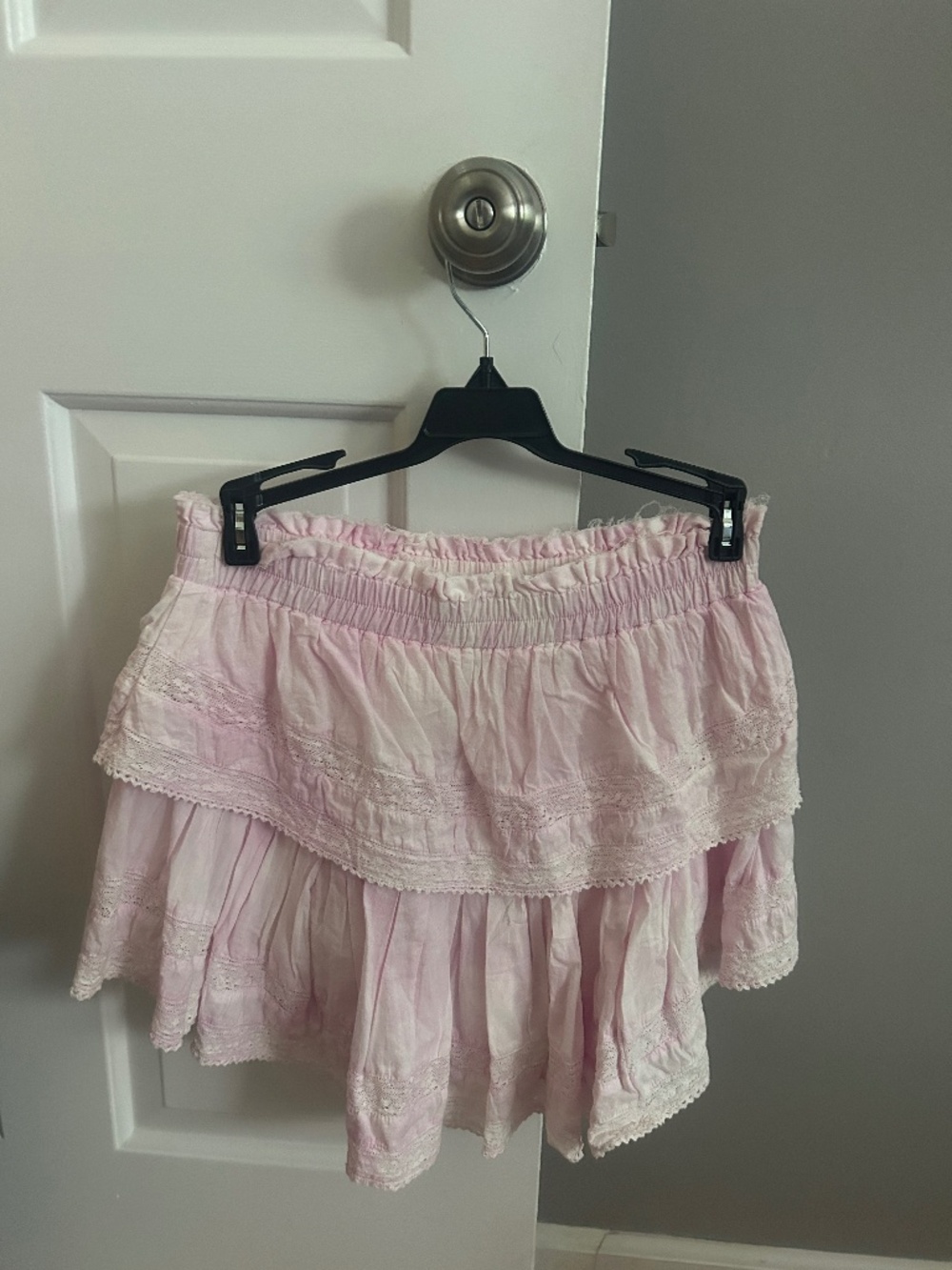 Loveshackfancy light pink skirt - size small